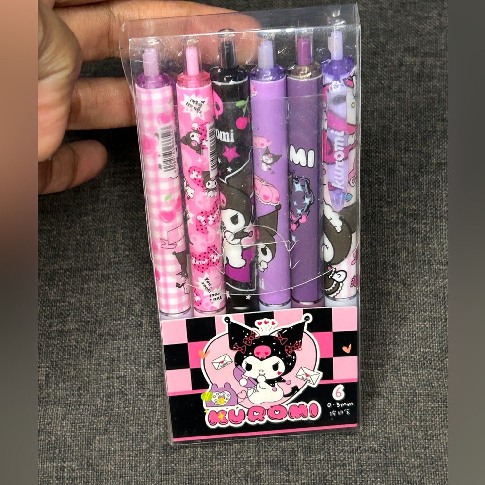 Kuromi Gel Pen Set of 6